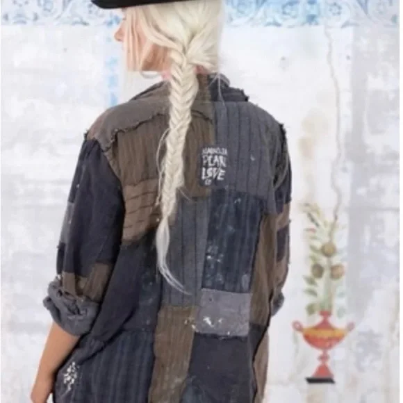 Magnolia Pearl Charlotte Shawl Collar Coat Pioneer - NWOT - Picture 9 of 11